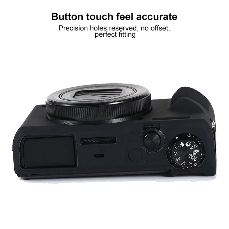 Soft Silicone Protective Case for Canon PowerShot G7 X Mark III / G7X III / G7X3(Coffee) - Camera Accessories by buy2fix | Online Shopping UK | buy2fix