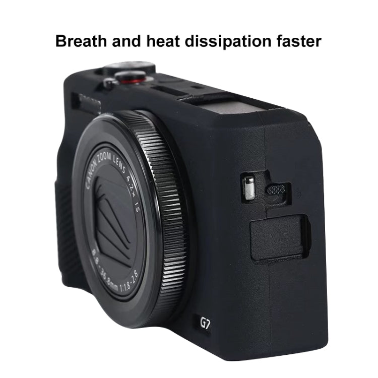 Soft Silicone Protective Case for Canon PowerShot G7 X Mark III / G7X III / G7X3(White) - Camera Accessories by buy2fix | Online Shopping UK | buy2fix