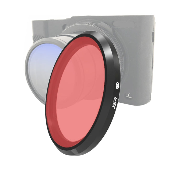 JSR Colored Lens Filter for Panasonic LUMIX LX10(Red) - Camera Accessories by JSR | Online Shopping UK | buy2fix