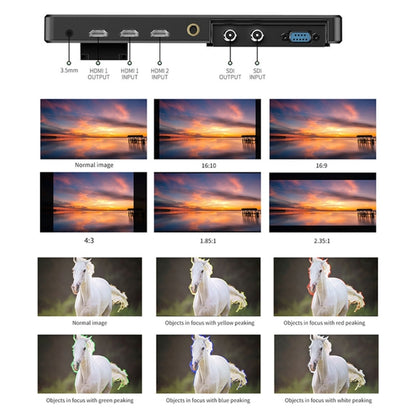 FEELWORLD LUT11S 10.1 inch Ultra High Bright 2000nit Touch Screen DSLR Camera Field Monitor, 3G-SDI 4K HDMI Input Output 1920 x 1200 IPS Panel(AU Plug) - On-camera Monitors by FEELWORLD | Online Shopping UK | buy2fix