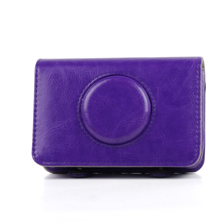 Solid Color PU Leather Case for Polaroid Snap Touch Camera (Purple) - Camera Accessories by buy2fix | Online Shopping UK | buy2fix