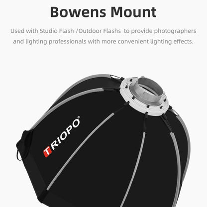 TRIOPO K90 90cm Speedlite Flash Octagon Parabolic Softbox Bowens Mount Diffuser for Speedlite -  by TRIOPO | Online Shopping UK | buy2fix