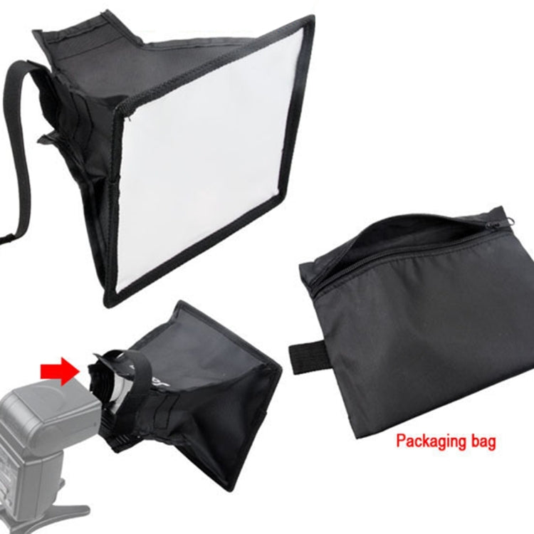 Portable Flash Folding Soft Box, Without Flash Light Holder, Size: 15 x 17 cm(Black + White) - Camera Accessories by buy2fix | Online Shopping UK | buy2fix