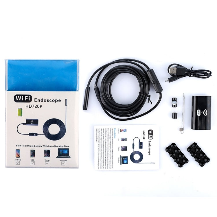 F99 HD Mobile Phone Endoscope, 8mm Waterproof Pipe Endoscope, Wifi Version, Flexible Cord, Length: 10m (Black) - Consumer Electronics by buy2fix | Online Shopping UK | buy2fix