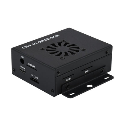 Waveshare Mini IO Board Lite Ver Mini-Computer Base Box with Metal Case & Cooling Fan for Raspberry Pi CM4(EU Plug) - Mini PC Accessories by WAVESHARE | Online Shopping UK | buy2fix