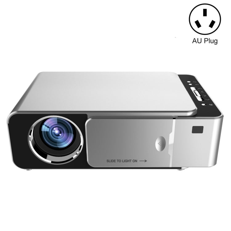 T6 3500ANSI Lumens 1080P LCD Mini Theater Projector, Standard Version, AU Plug (Silver) - Consumer Electronics by buy2fix | Online Shopping UK | buy2fix