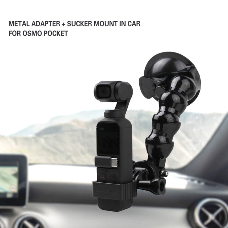 Sunnylife OP-Q9199 Metal Adapter + Car Suction Cup  for DJI OSMO Pocket - DJI & GoPro Accessories by Sunnylife | Online Shopping UK | buy2fix