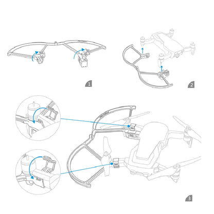 PGYTECH P-UN-034 light-painted LED Propeller Guard for DJ Mavic Air - DJI & GoPro Accessories by PGYTECH | Online Shopping UK | buy2fix