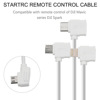 STARTRC 30cm 8 Pin to Micro USB Converting Connector Data Cable for DJI Mavic Mini /  Air, Shark Remote Controller(White) - DJI & GoPro Accessories by STARTRC | Online Shopping UK | buy2fix