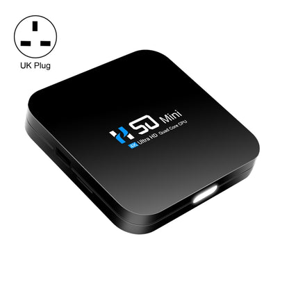 H50 Mini 4K Smart Network TV Box, Android 10.0, RK3318 Quad Core, 2GB+8GB, UK Plug - Consumer Electronics by buy2fix | Online Shopping UK | buy2fix