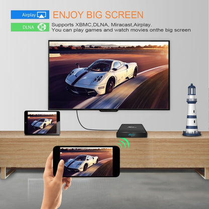 X96 Air 8K Smart TV BOX Android 9.0 Media Player with Remote Control, Quad-core Amlogic S905X3, RAM: 4GB, ROM: 32GB, Dual Band WiFi, Bluetooth, EU Plug - Consumer Electronics by buy2fix | Online Shopping UK | buy2fix