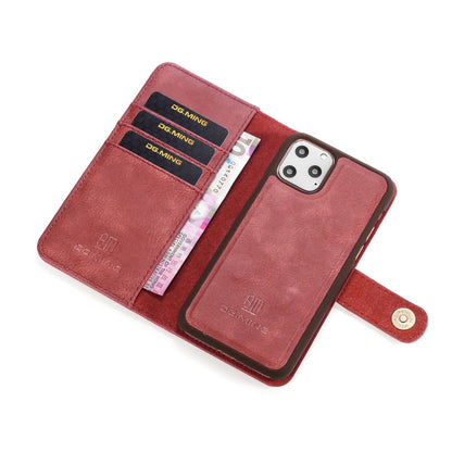 For iPhone 11 Pro Max DG.MING Crazy Horse Texture Flip Detachable Magnetic Leather Case with Holder & Card Slots & Wallet (Red) - iPhone 11 Pro Max Cases by DG.MING | Online Shopping UK | buy2fix