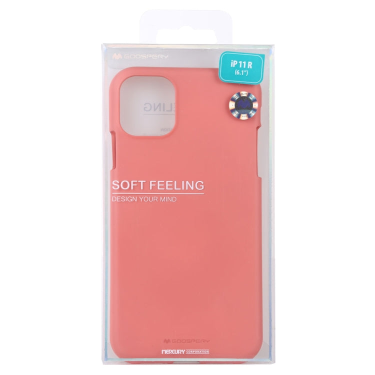 GOOSPERY SOFE FEELING TPU Shockproof and Scratch Case for iPhone 11(Pink) - iPhone 11 Cases by GOOSPERY | Online Shopping UK | buy2fix