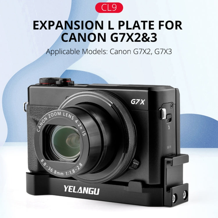 YELANGU CL9 Camera Expansion Board L Plate for Canon G7X2/ G7X23 - Camera Accessories by YELANGU | Online Shopping UK | buy2fix