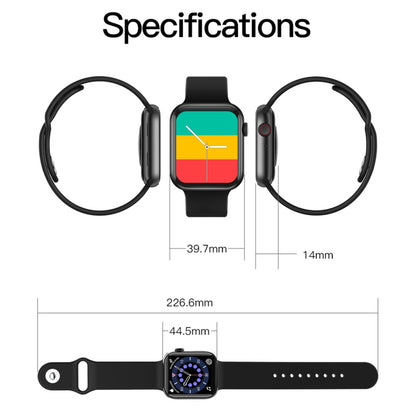 T500+ 1.75 inch IPS Screen IP67 Waterproof Smart Watch, Support Sleep Monitor / Heart Rate Monitor / Bluetooth Call, Style:Solo Loop Strap(Blue) - Smart Wear by buy2fix | Online Shopping UK | buy2fix