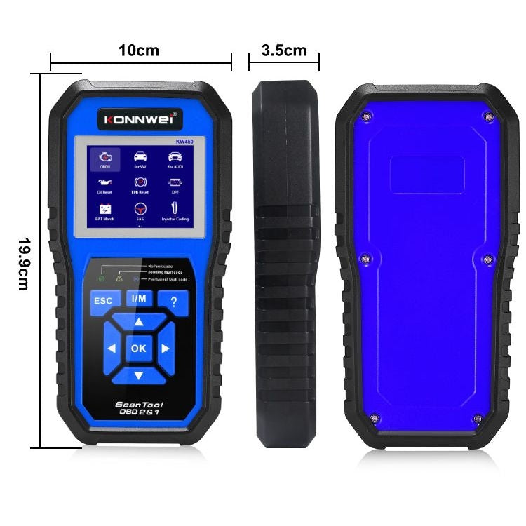 KONNWEI KW450 Car 2.8 inch TFT Color Screen Battery Tester Support 2 Languages / System  XP WIN7 WIN8 WIN10 - In Car by KONNWEI | Online Shopping UK | buy2fix