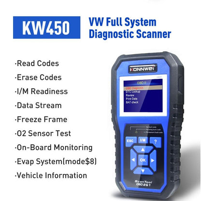 KONNWEI KW450 Car 2.8 inch TFT Color Screen Battery Tester Support 2 Languages / System  XP WIN7 WIN8 WIN10 - In Car by KONNWEI | Online Shopping UK | buy2fix