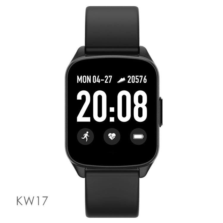 Lokmat KW17 1.3 inch TFT Screen IP68 Waterproof Smart Watch, Support Sleep Monitor / Heart Rate Monitor / Blood Pressure Monitor(Black) - Smart Watches by Lokmat | Online Shopping UK | buy2fix