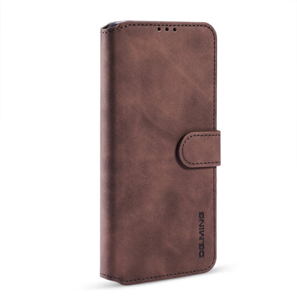 For samsung Galaxy A72 5G / 4G DG.MING Retro Oil Side Horizontal Flip Leather Case with Holder & Card Slots & Wallet(coffee) - Galaxy Phone Cases by DG.MING | Online Shopping UK | buy2fix