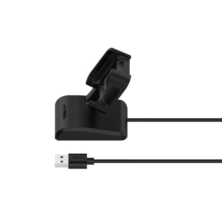 For Xiaomi Mi Watch Lite / Redmi Watch USB Vertical Magnetic Charger Holder with Data Function, Length: 1m(Black) - Charger by buy2fix | Online Shopping UK | buy2fix