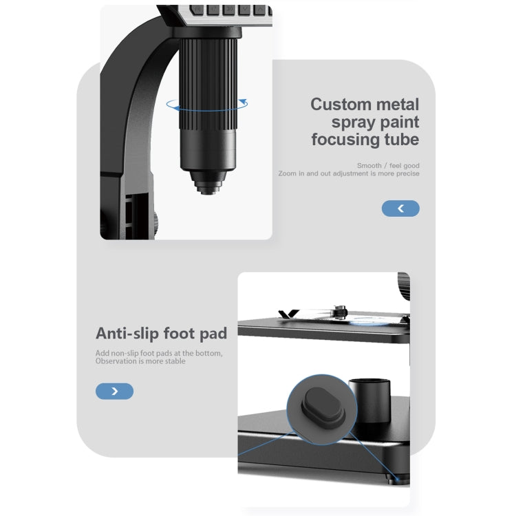 inskam315 7 inch IPS Screen 2000X 12MP HD Digital Microscope - Digital Microscope by buy2fix | Online Shopping UK | buy2fix