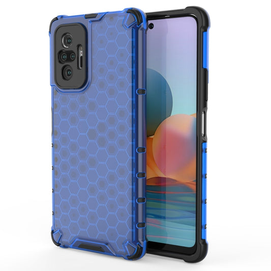 For Xiaomi Redmi Note 10 Pro Shockproof Honeycomb PC + TPU Case(Blue) - Xiaomi Accessories by buy2fix | Online Shopping UK | buy2fix