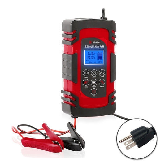 DEMUDA DC-80 Car Battery Charger 12V/24V Intelligent Pulse Repair Type Lead-acid Battery, Plug Type:JP Plug(Red) - In Car by buy2fix | Online Shopping UK | buy2fix