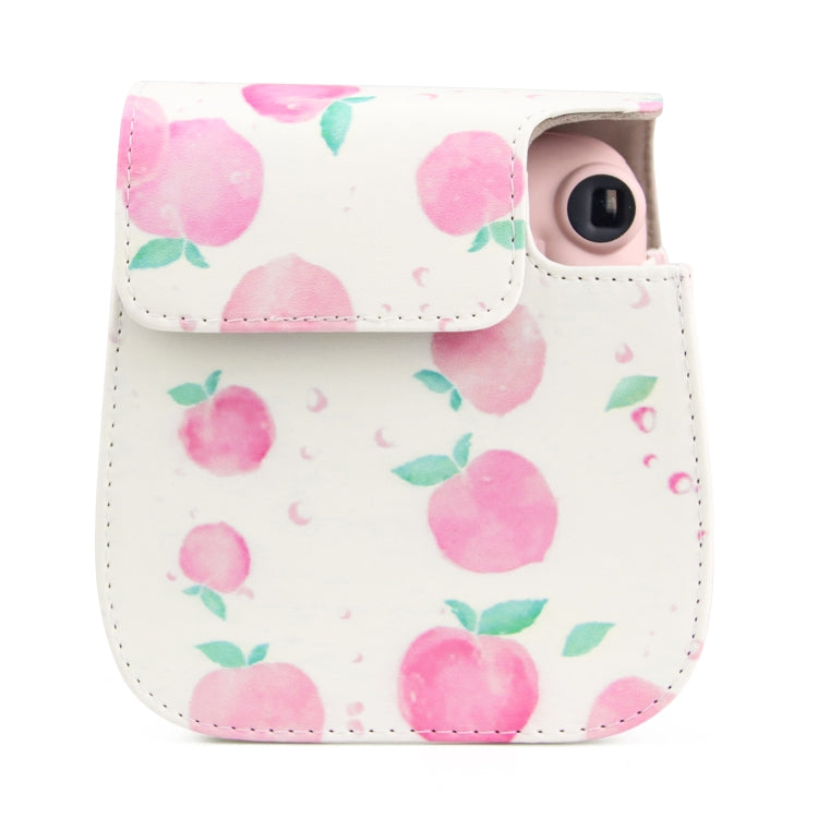 Painted Series Camera Bag with Shoulder Strap for Fujifilm Instax mini 11(Peach) - Camera Accessories by buy2fix | Online Shopping UK | buy2fix