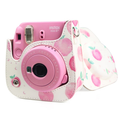 Painted Series Camera Bag with Shoulder Strap for Fujifilm Instax mini 11(Peach) - Camera Accessories by buy2fix | Online Shopping UK | buy2fix