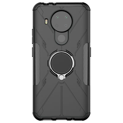 For Nokia 3.4 / 5.4 Machine Armor Bear Shockproof PC + TPU Protective Case with Ring Holder(Black) - Mobile Accessories by buy2fix | Online Shopping UK | buy2fix
