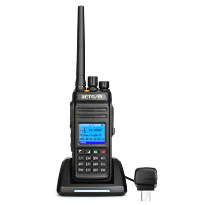 RETEVIS RT83 10W 400-470MHz 1024CHS Waterproof DMR Digital Dual Time Two Way Radio Walkie Talkie(Black) - Handheld Walkie Talkie by RETEVIS | Online Shopping UK | buy2fix