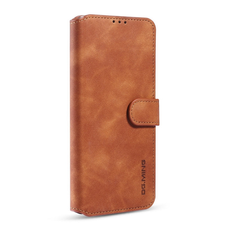 For Samsung Galaxy A32 4G DG.MING Retro Oil Side Horizontal Flip Leather Case with Holder & Card Slots & Wallet(Brown) - Galaxy Phone Cases by DG.MING | Online Shopping UK | buy2fix