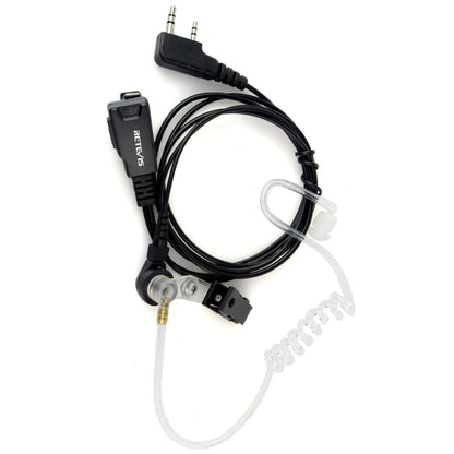 RETEVIS K Air Guide Acoustic Tube Earphone Microphone - Microphones & Headsets by RETEVIS | Online Shopping UK | buy2fix