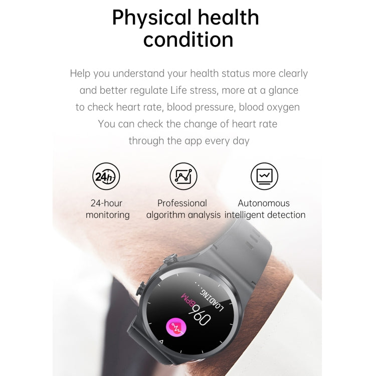 GT69 1.3 inch IPS Touch Screen IP67 Waterproof Bluetooth Earphone Smart Watch, Support Sleep Monitoring / Heart Rate Monitoring / Bluetooth Call(Silver Steel Band) - Smart Watches by buy2fix | Online Shopping UK | buy2fix