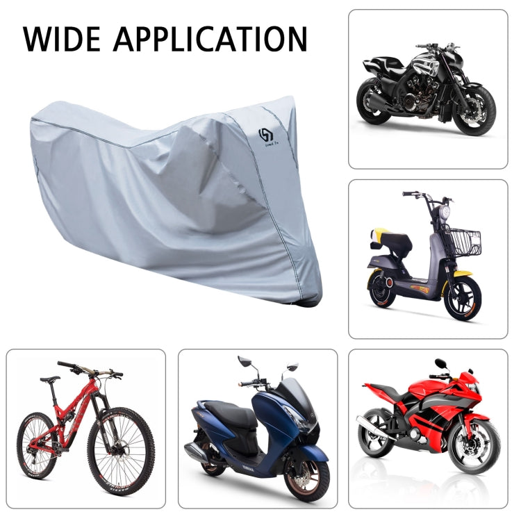 WUPP CS-1410B4 Motorcycle Thickened Oxford Cloth All-inclusive Waterproof Sun-proof Protective Cover, Size:XL(Silver) - In Car by WUPP | Online Shopping UK | buy2fix