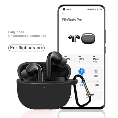 For Xiaomi FlipBuds Pro Full Coverage Liquid Silicone Protective Case(Dark Green) - Xiaomi Earphone Case by buy2fix | Online Shopping UK | buy2fix