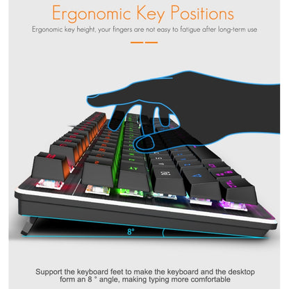 iMICE MK-X80 104 Keys Mechanical Blue-axis Backlight Wired Gaming Keyboard - Wired Keyboard by iMICE | Online Shopping UK | buy2fix