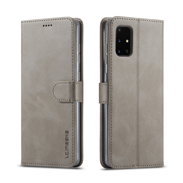 For Samsung Galaxy A03s 164mm LC.IMEEKE Calf Texture Horizontal Flip Leather Case with Holder & Card Slots & Wallet(Grey) - Galaxy Phone Cases by LC.IMEEKE | Online Shopping UK | buy2fix