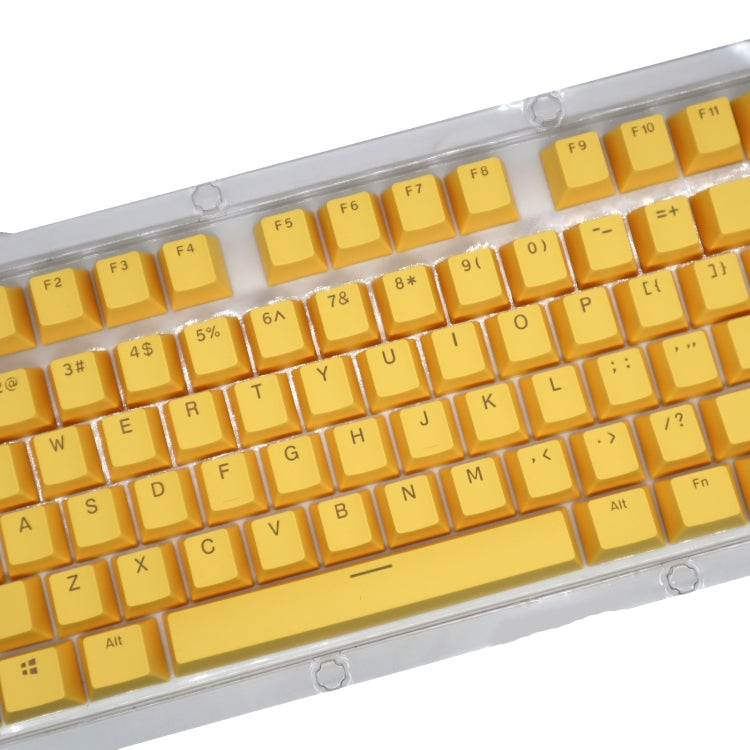 HXSJ P9 104 Keys PBT Color Mechanical Keyboard Keycaps(Yellow) - Other by HXSJ | Online Shopping UK | buy2fix