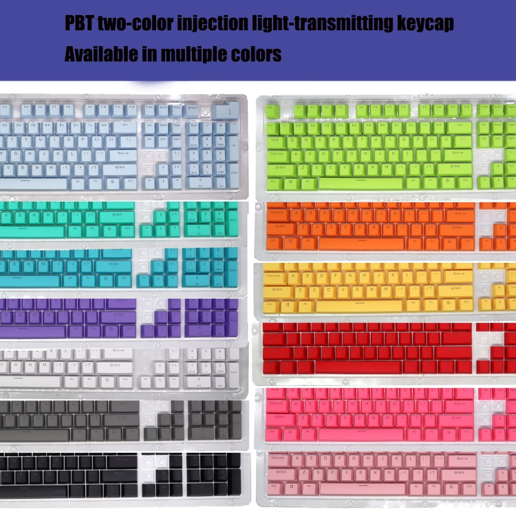HXSJ P9 104 Keys PBT Color Mechanical Keyboard Keycaps(Mint Green) - Other by HXSJ | Online Shopping UK | buy2fix