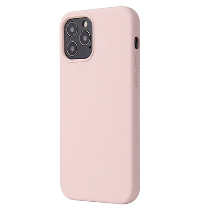 For iPhone 13 Pro Max Solid Color Liquid Silicone Shockproof Protective Case (Sand Pink) - iPhone 13 Pro Max Cases by buy2fix | Online Shopping UK | buy2fix