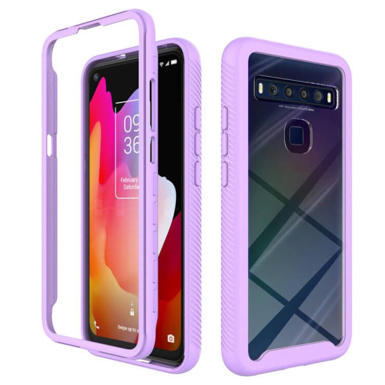 For TCL 10L Starry Sky Solid Color Series Shockproof PC + TPU Case(Purple) - More Brand by buy2fix | Online Shopping UK | buy2fix