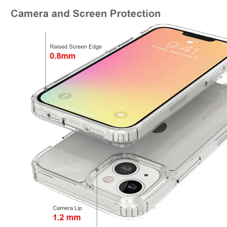 For iPhone 13 Shockproof Scratchproof TPU + Acrylic Protective Case(Transparent) - Apple Accessories by buy2fix | Online Shopping UK | buy2fix