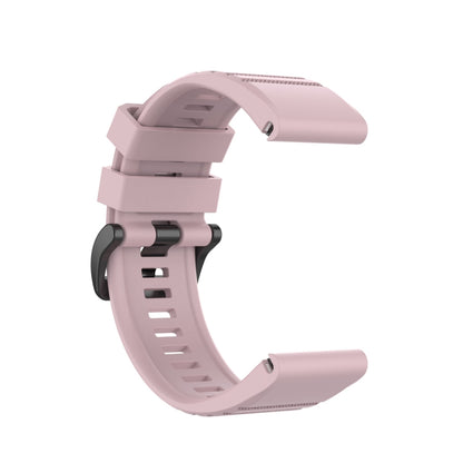For Garmin Fenix 6 22mm Smart Watch Quick Release Silicon Watch Band(Rose Pink) - Watch Bands by buy2fix | Online Shopping UK | buy2fix
