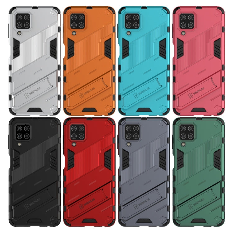 For Samsung Galaxy M32 Punk Armor 2 in 1 PC + TPU Shockproof Case with Invisible Holder(Black) - Galaxy Phone Cases by buy2fix | Online Shopping UK | buy2fix