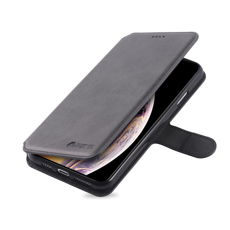 For iPhone XS Max AZNS Calf Texture Magnetic Horizontal Flip PU Leather Case with Holder & Card Slots & Photo Frame(Black) - More iPhone Cases by AZNS | Online Shopping UK | buy2fix