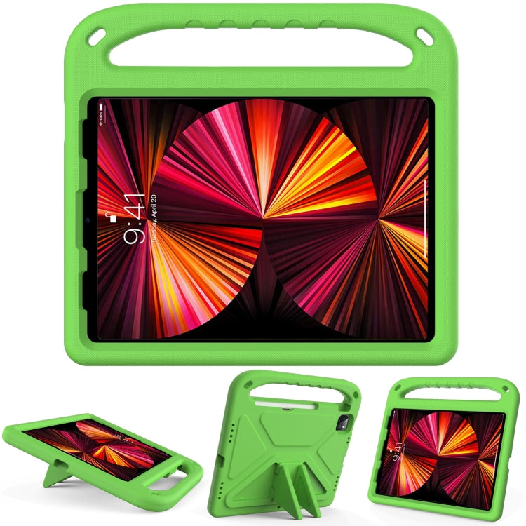 Handle Portable EVA Shockproof Protective Tablet Case with Triangle Holder For iPad Pro 11 2022 / 2021/2020/2018 / iPad Air 2020 / Air 2022 10.9(Green) - iPad Pro 11 (2022/2021) Cases by buy2fix | Online Shopping UK | buy2fix