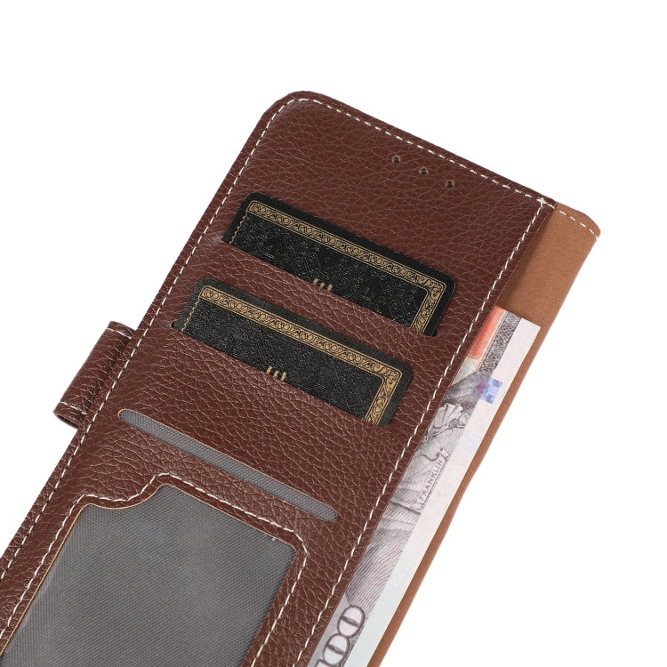 For Nokia X20 Litchi Texture PU + TPU Horizontal Flip Leather Case with Holder & Card Slots & Wallet(Brown) - Nokia Cases by buy2fix | Online Shopping UK | buy2fix