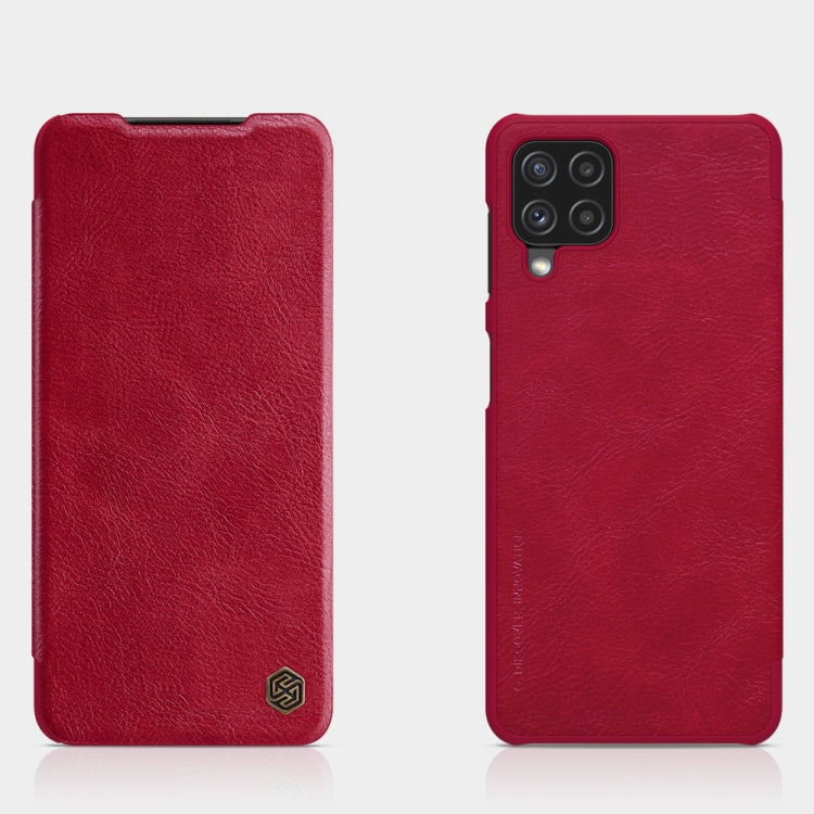 For Samsung Galaxy A22 4G LTE NILLKIN QIN Series Crazy Horse Texture Horizontal Flip Leather Case(Red) - Galaxy Phone Cases by NILLKIN | Online Shopping UK | buy2fix