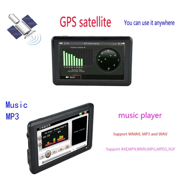 Q5 Car 5 inch HD TFT Touch Screen GPS Navigator Support TF Card / MP3 / FM Transmitter, Specification:Southeast Asia Map - In Car by buy2fix | Online Shopping UK | buy2fix